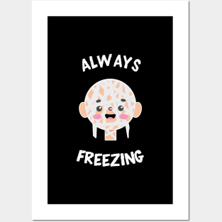 Always Freezing Cute Kawaii Mummy Posters and Art